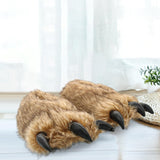 Maxbell Bear Claw Women Plush Slippers Casual Adorable for Bedroom Hotel Home Office