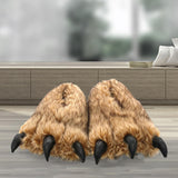 Maxbell Bear Claw Women Plush Slippers Casual Adorable for Bedroom Hotel Home Office