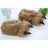 Maxbell Bear Claw Women Plush Slippers Casual Adorable for Bedroom Hotel Home Office