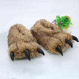 Maxbell Bear Claw Women Plush Slippers Casual Adorable for Bedroom Hotel Home Office