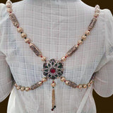 Maxbell Unique Chest Shoulder Chain Back Holiday Green