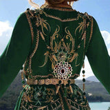 Maxbell Unique Chest Shoulder Chain Back Holiday Green