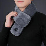 Maxbell Electric Heating Scarf USB Windproof Heated Scarfs for Outdoor Sport Unisex Gray