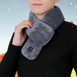 Maxbell Electric Heating Scarf USB Windproof Heated Scarfs for Outdoor Sport Unisex Gray