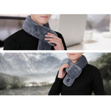 Maxbell Electric Heating Scarf USB Windproof Heated Scarfs for Outdoor Sport Unisex Gray