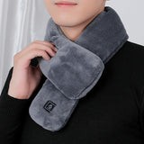 Maxbell Electric Heating Scarf USB Windproof Heated Scarfs for Outdoor Sport Unisex Gray