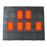 Maxbell Electric Heated Blanket 6 Heating Areas Durable Mat for Office Camping