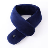 Maxbell Electric Heating Scarf USB Windproof Heated Scarfs for Outdoor Sport Unisex Blue