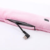 Maxbell Electric Heating Scarf USB Windproof Heated Scarfs for Outdoor Sport Unisex Pink