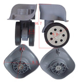 Maxbell Luggage Replacement Wheels Trolley Case Suitcase Wheels Swivel Wheel Casters Gray