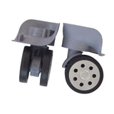 Maxbell Luggage Replacement Wheels Trolley Case Suitcase Wheels Swivel Wheel Casters Gray