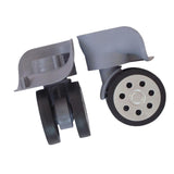Maxbell Luggage Replacement Wheels Trolley Case Suitcase Wheels Swivel Wheel Casters Gray