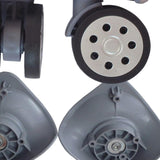 Maxbell Luggage Replacement Wheels Trolley Case Suitcase Wheels Swivel Wheel Casters Gray