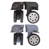 Maxbell Luggage Replacement Wheels Trolley Case Suitcase Wheels Swivel Wheel Casters Gray