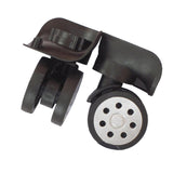 Maxbell Luggage Replacement Wheels Trolley Case Suitcase Wheels Swivel Wheel Casters Black