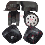 Maxbell Luggage Replacement Wheels Trolley Case Suitcase Wheels Swivel Wheel Casters Black
