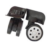 Maxbell Luggage Replacement Wheels Trolley Case Suitcase Wheels Swivel Wheel Casters Black