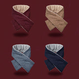 Maxbell Electric Heated Scarves Shawl Neckerchief Warmer Hiking Winter Heating Scarf Blue