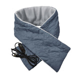 Maxbell Electric Heated Scarves Shawl Neckerchief Warmer Hiking Winter Heating Scarf Gray  Timer Switch