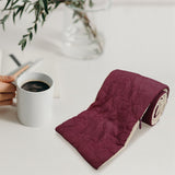 Maxbell Electric Heated Scarves Shawl Neckerchief Warmer Hiking Winter Heating Scarf Gray  Timer Switch