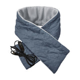Maxbell Electric Heated Scarves Shawl Neckerchief Warmer Hiking Winter Heating Scarf Gray  Timer Switch