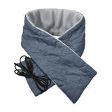 Maxbell Electric Heated Scarves Shawl Neckerchief Warmer Hiking Winter Heating Scarf Gray  Timer Switch