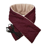 Maxbell Electric Heated Scarves Shawl Neckerchief Warmer Hiking Winter Heating Scarf Red Timer Switch