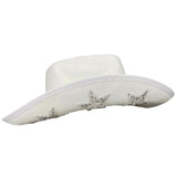 Maxbell Cowboy Hat with Wind Lanyard Cowgirl Hat for Ladies Party Accessory Dress up