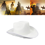 Maxbell Cowboy Hat with Wind Lanyard Cowgirl Hat for Ladies Party Accessory Dress up