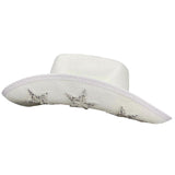 Maxbell Cowboy Hat with Wind Lanyard Cowgirl Hat for Ladies Party Accessory Dress up