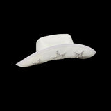 Maxbell Cowboy Hat with Wind Lanyard Cowgirl Hat for Ladies Party Accessory Dress up