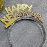 Maxbell Happy New Year Headband Headwear Hair Hoop Tiaras for Role Play Fancy Dress