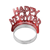 Maxbell Happy New Year Headband Headwear Hair Hoop Tiaras for Role Play Fancy Dress