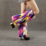 Maxbell Leg Warmer Long Boot Cuffs Cover Fashion for Adult Party Costumes Colorful