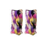 Maxbell Leg Warmer Long Boot Cuffs Cover Fashion for Adult Party Costumes Colorful