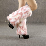 Maxbell Leg Warmer Long Boot Cuffs Cover Fashion for Adult Party Costumes Pink