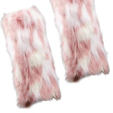 Maxbell Leg Warmer Long Boot Cuffs Cover Fashion for Adult Party Costumes Pink