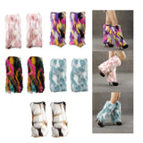 Maxbell Leg Warmer Long Boot Cuffs Cover Fashion for Adult Party Costumes Pink