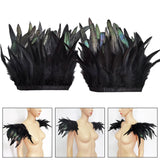 Maxbell Shoulder Wrap Cape Plume Scarf Feather Shrug Shawl for Fancy Dress Party