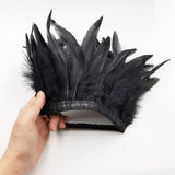 Maxbell Shoulder Wrap Cape Plume Scarf Feather Shrug Shawl for Fancy Dress Party