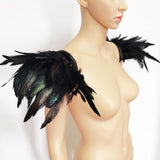 Maxbell Shoulder Wrap Cape Plume Scarf Feather Shrug Shawl for Fancy Dress Party