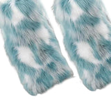 Maxbell Leg Warmer Long Boot Cuffs Cover Fashion for Adult Party Costumes Green White