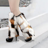 Maxbell Leg Warmer Long Boot Cuffs Cover Fashion for Adult Party Costumes Aureate