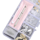 Maxbell Eye Glasses Nose Support Pads Eyeglass Repair Kit Micro Screwdriver StyleA
