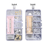 Maxbell Eye Glasses Nose Support Pads Eyeglass Repair Kit Micro Screwdriver StyleA