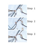 Maxbell Eye Glasses Nose Support Pads Eyeglass Repair Kit Micro Screwdriver StyleA
