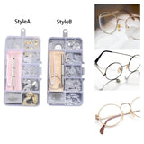 Maxbell Eye Glasses Nose Support Pads Eyeglass Repair Kit Micro Screwdriver StyleA