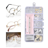 Maxbell Eye Glasses Nose Support Pads Eyeglass Repair Kit Micro Screwdriver StyleA