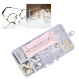 Maxbell Eye Glasses Nose Support Pads Eyeglass Repair Kit Micro Screwdriver StyleA
