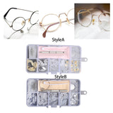 Maxbell Eye Glasses Nose Support Pads Eyeglass Repair Kit Micro Screwdriver StyleA